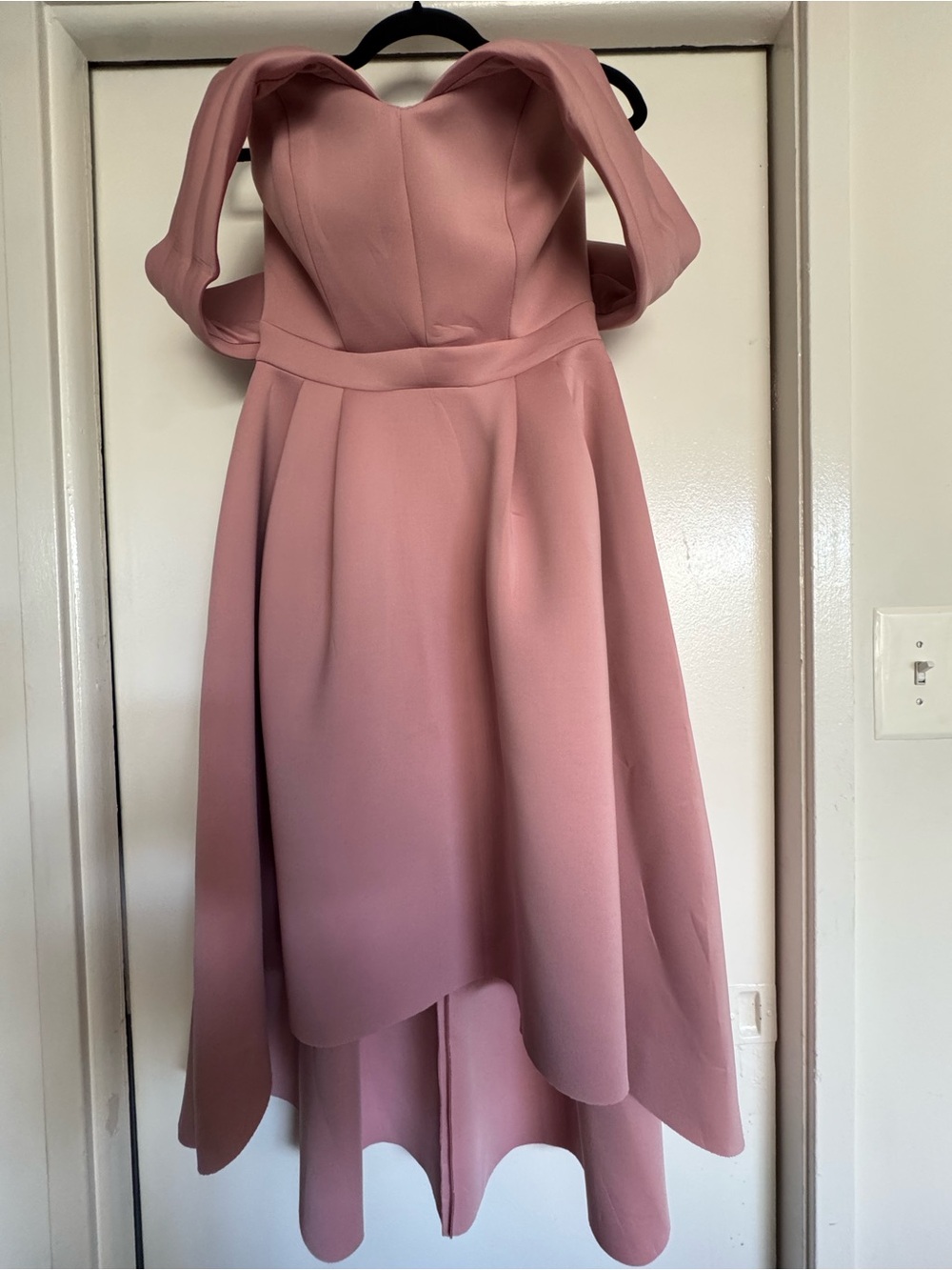 ASOS Dusty Rose Strapless High-Low Formal Dress